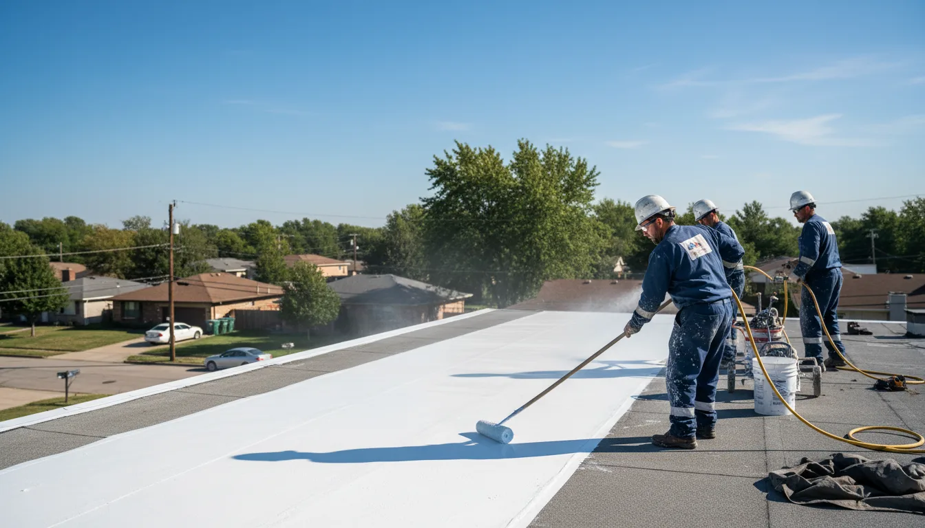 Commercial roof coating in Enola, AR near me